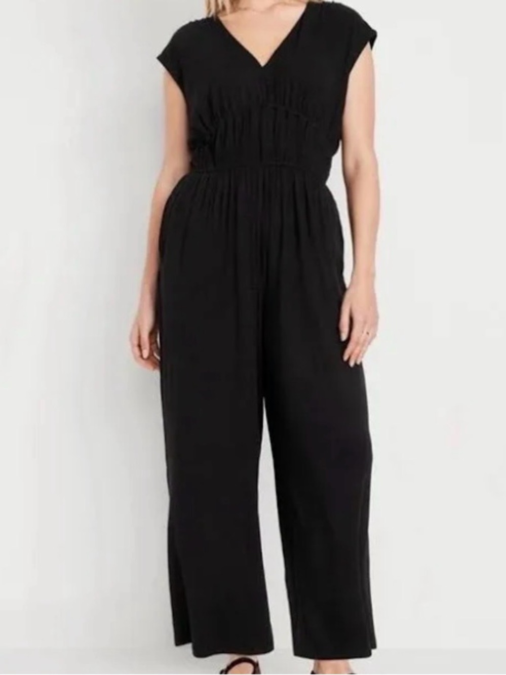 Old Navy waist defined wide leg jumpsuit XXL petite